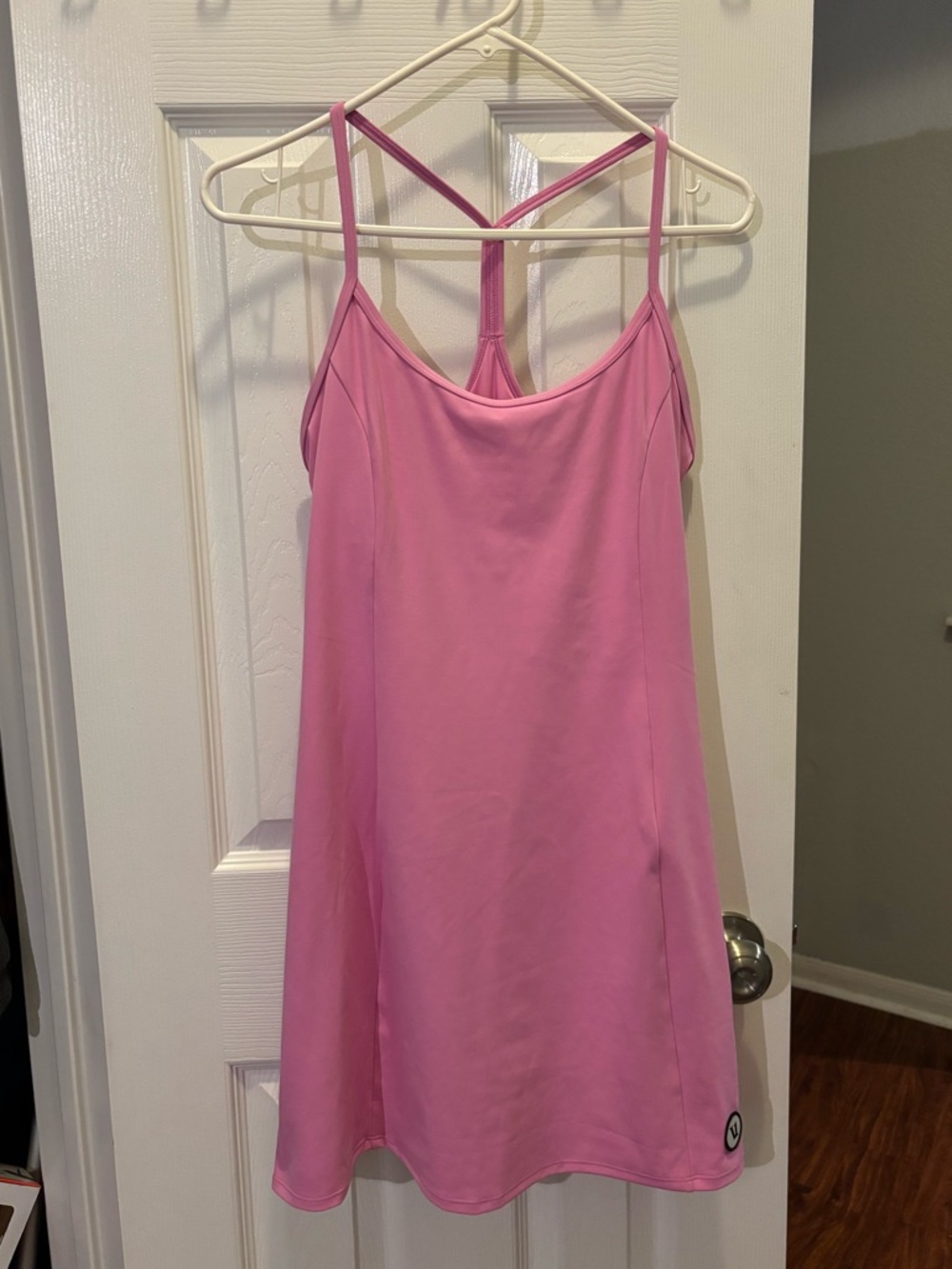 Vuori Pink Strappy Mini Dress